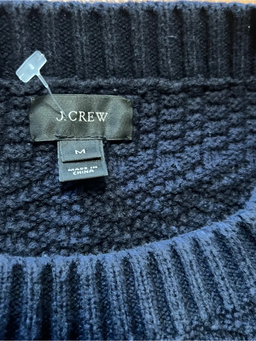 J.Crew Cable-Knit Sweater Men’s Size M Cotton Crewneck Preppy Classic Sweater